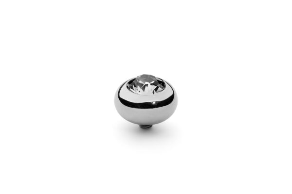 Top Tondo 10mm - Silver / Crystal