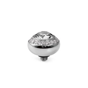 Top Tondo Deluxe 10mm - Silver / Crystal