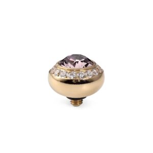 Top Tondo Deluxe 10mm - Gold / Light Amethyst