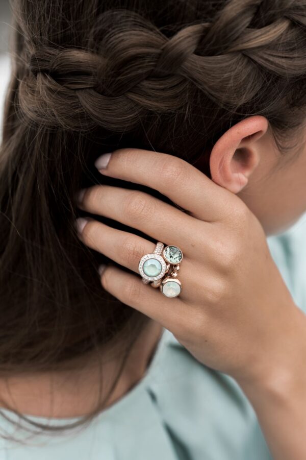 Top Tondo Deluxe 13mm - Gold / Pacific Opal - Afbeelding 3